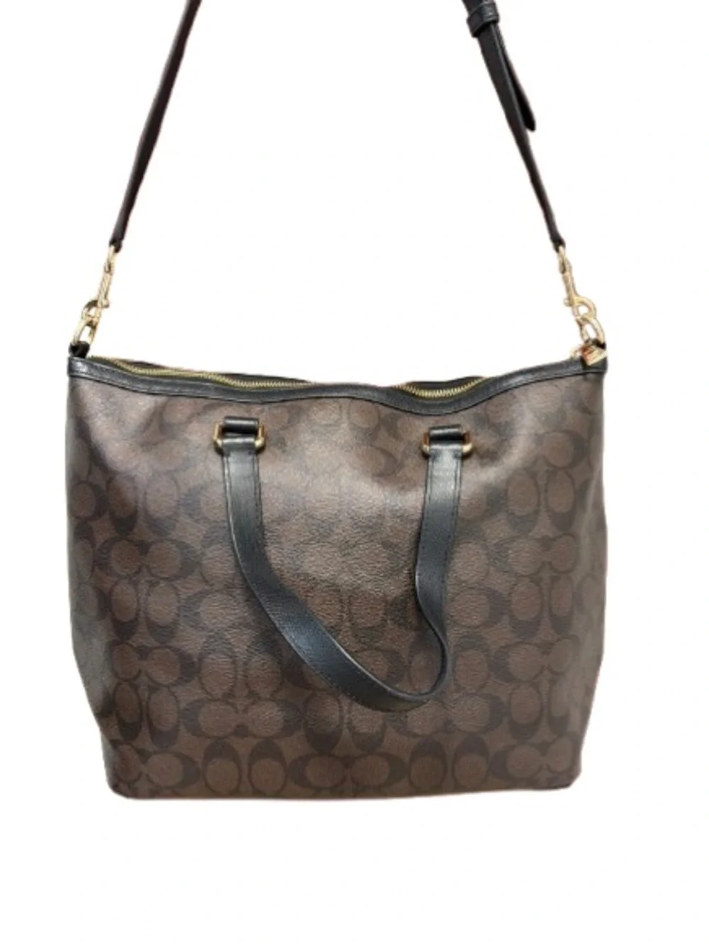 Coach F34614 Peyton Pleated Tote Satchel Handbag